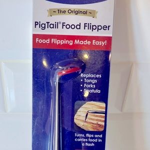 3/$21⭐️Pigtail Food Flipper - replaces tongs, spatulas, forks
